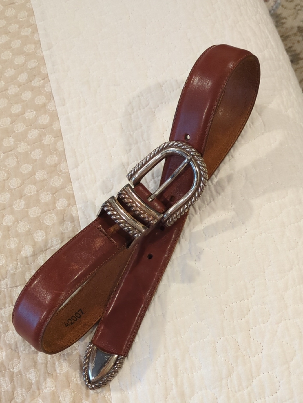 Brighton Small Leather Western Belt
